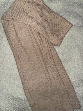 PANTS ONLY Ribbed Knit Wide-Leg Pants in Light Beige - PANTS ONLY ! (shirt sold)